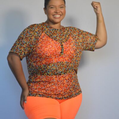 Blusa Tule Básica Mafit Plus