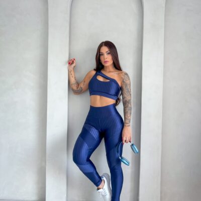 Conjunto Legging e Top Glow Poliamida Várias Cores