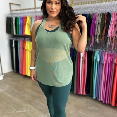 Blusa Tule Básica Mafit Plus