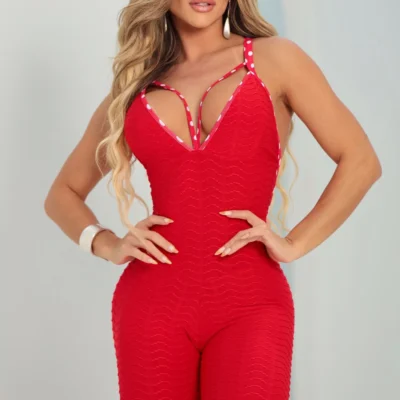 Macacão Toque De Luxo Vermelho C/E